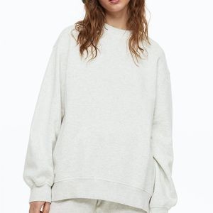 H & M Oversized Sweatshirt Gray Size S